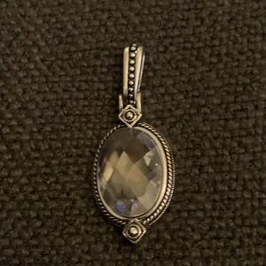 Faceted 925 Sterling Silver Pendant